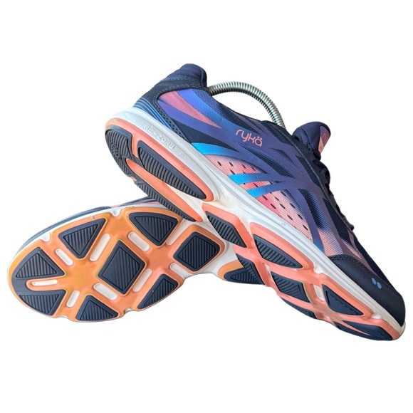 Ryka Devotion Plus 3 Walking Athletic Shoe Navy Blue Iridescent Overlay - Picture 11 of 16
